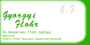 gyorgyi flohr business card