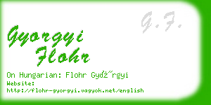 gyorgyi flohr business card